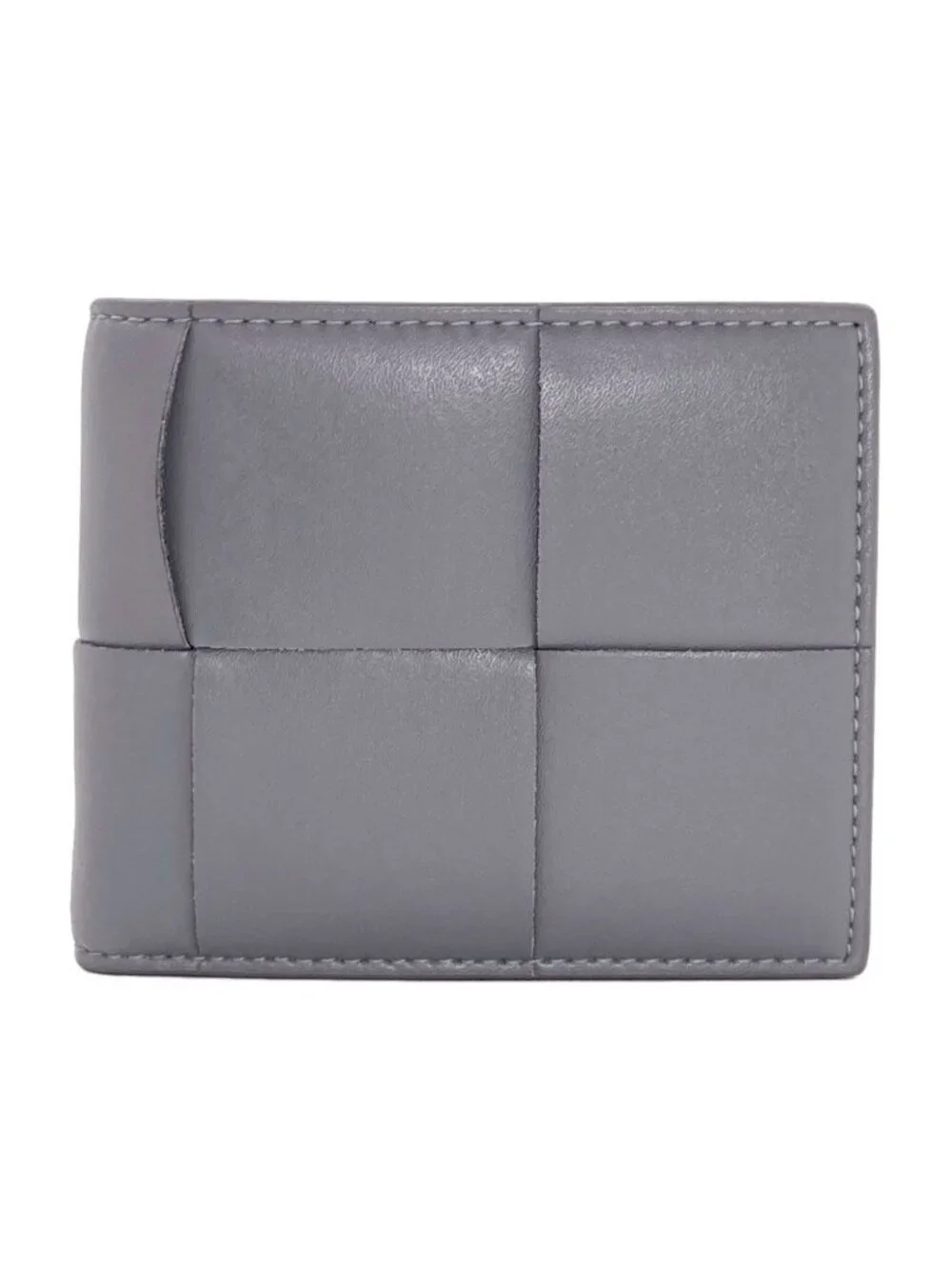 Bottega Veneta Cassette Maxi Intrachart Bifold Wallet with Coin Pocket Leather